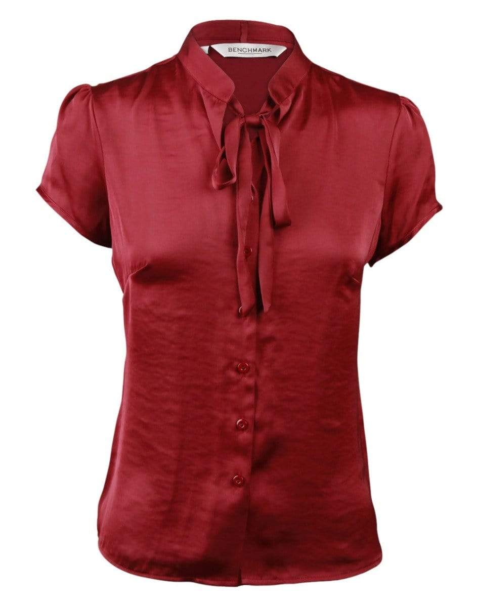 BENCHMARK Women's Tie Neck Blouse M8810 Corporate Wear Benchmark Shiraz 6 