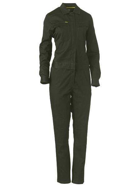 Bisley Women's Cotton Drill Coverall BCL6065 Work Wear Bisley Workwear Olive 6 