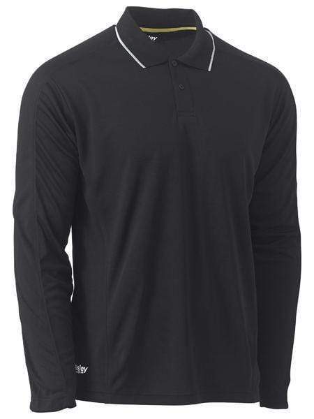 Bisley Cool Mesh Polo Shirt BK6425 Work Wear Bisley Workwear Black XS 