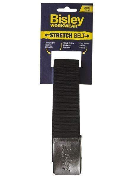 Bisley Stretch Webbing Belt BB101 Work Wear Bisley Workwear Black One Size 