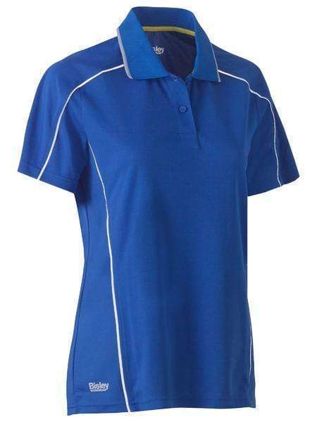 Bisley Women's Cool Mesh Polo Shirt BKL1425 Work Wear Bisley Workwear Royal 6 