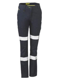 Bisley Women's Taped Cotton Cargo Pants BPL6115T Work Wear Bisley Workwear Navy 6 