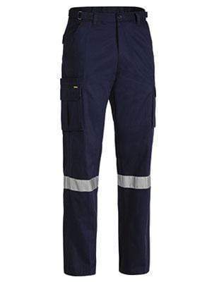 Bisley Workwear 3m Taped 8 Pocket Cargo Pant BPC6007T Work Wear Bisley Workwear NAVY (BPCT) 77R 