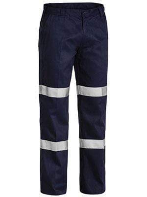 Bisley Workwear 3m Taped Biomotion Cotton Drill Work Pant BP6003T Work Wear Bisley Workwear NAVY (BPCT) 77R 