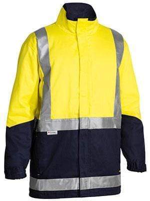 Bisley Workwear 3m Taped Hi Vis 3 In 1 Drill Jacket BJ6970T Work Wear Bisley Workwear YELLOW/NAVY (TT01) S 