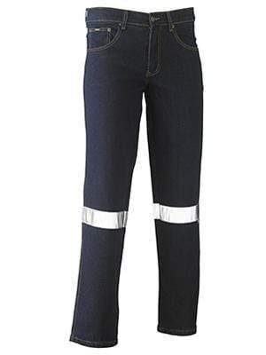 Bisley Workwear 3m Taped Rough Rider Stretch Denim Jean BP6712T Work Wear Bisley Workwear DENIM (BTWB) 77R 