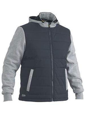 Bisley Workwear Flex & Move Contrast Puffer Fleece Hooded Jacket BJ6944 Work Wear Bisley Workwear   