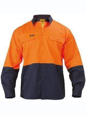 Bisley Workwear Hi Vis Cotton Drill Shirt BS6267 Work Wear Bisley Workwear   
