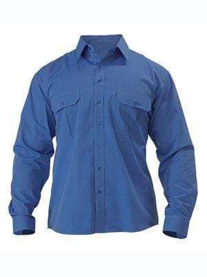 Bisley Workwear Metro Long Sleeve Shirt BS6031 Work Wear Bisley Workwear BLUE (BBYD) S 