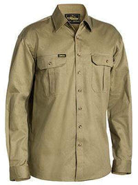 Bisley Workwear Original Cotton Drill Shirt Long Sleeve BS6433 Work Wear Bisley Workwear BLACK (BBLK) S 