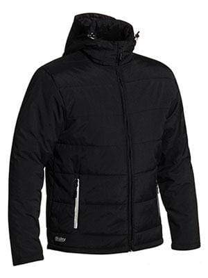 Bisley Workwear Puffer Jacket With Adjustable Hood BJ6928 Work Wear Bisley Workwear BLACK XS 