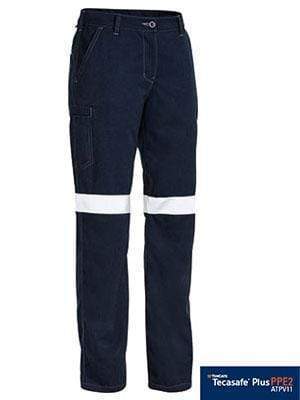 Bisley Workwear Women's Tencate Tecasafe® Plus 700 Taped Fr Cargo Pant BPL8092T Work Wear Bisley Workwear NAVY (BPCT) 8 