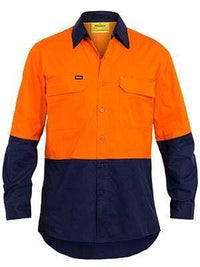 Bisley Workwear X Airflow™ Ripstop Hi Vis Shirt Long Sleeve BS6415 Work Wear Bisley Workwear   