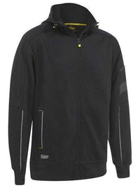 Bisley Zip-front Work Fleece Hoodie BK6925 Worl Wear Bisley Workwear Black XS 