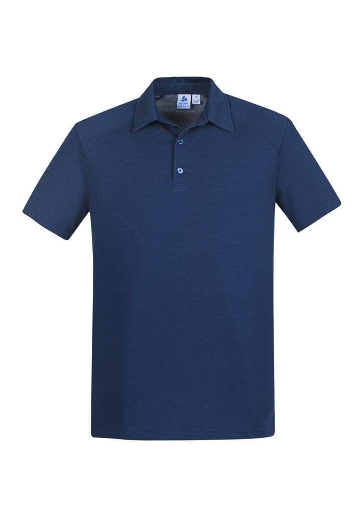 Biz Collection Byron Mens Polo P011MS Casual Wear Biz Care Steel Blue S 