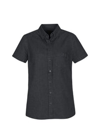 Biz Collection Indie Ladies S/S Shirt S017LS Corporate Wear Biz Care Black 6 