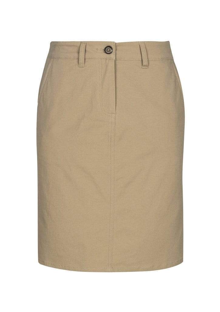 Biz Collection Lawson Ladies Chino Skirt BS022L Corporate Wear Biz Care Dark Stone 6 