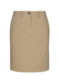 Biz Collection Lawson Ladies Chino Skirt BS022L Corporate Wear Biz Care Dark Stone 6 