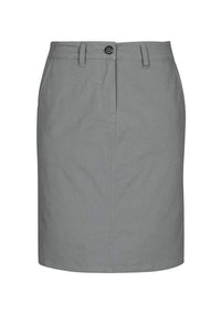 Biz Collection Lawson Ladies Chino Skirt BS022L Corporate Wear Biz Care Grey 6 