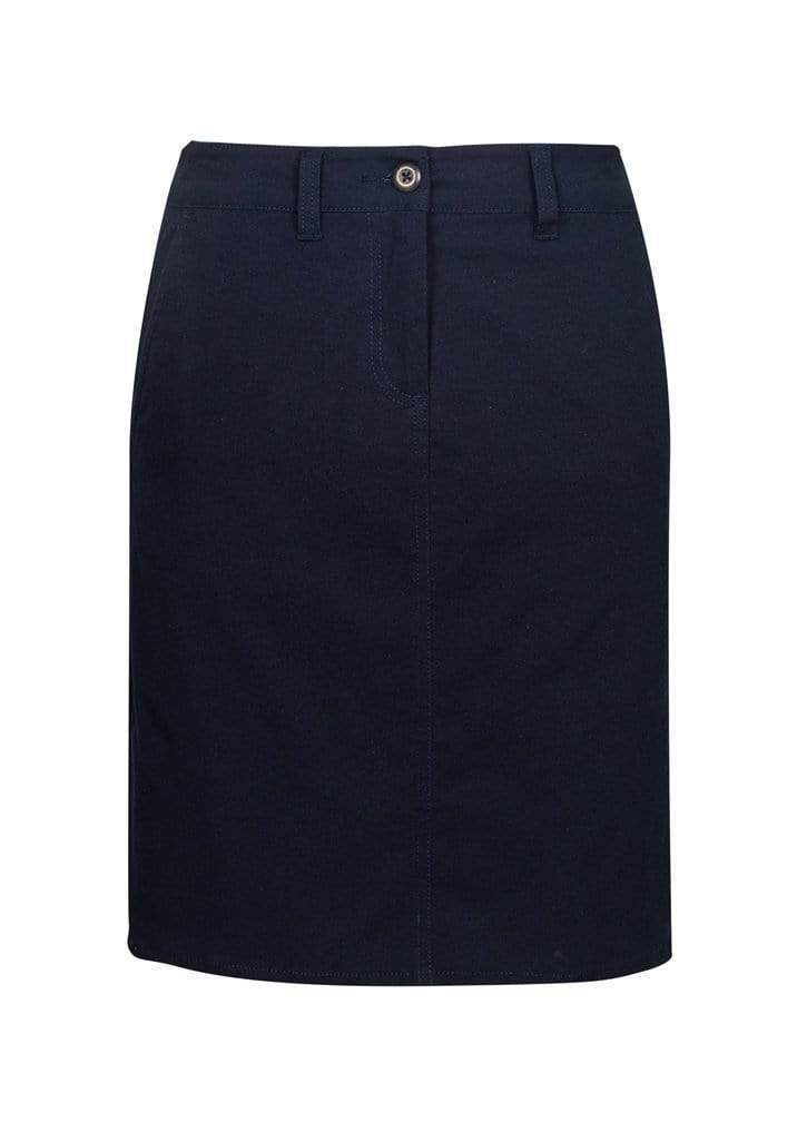 Biz Collection Lawson Ladies Chino Skirt BS022L Corporate Wear Biz Care Navy 6 
