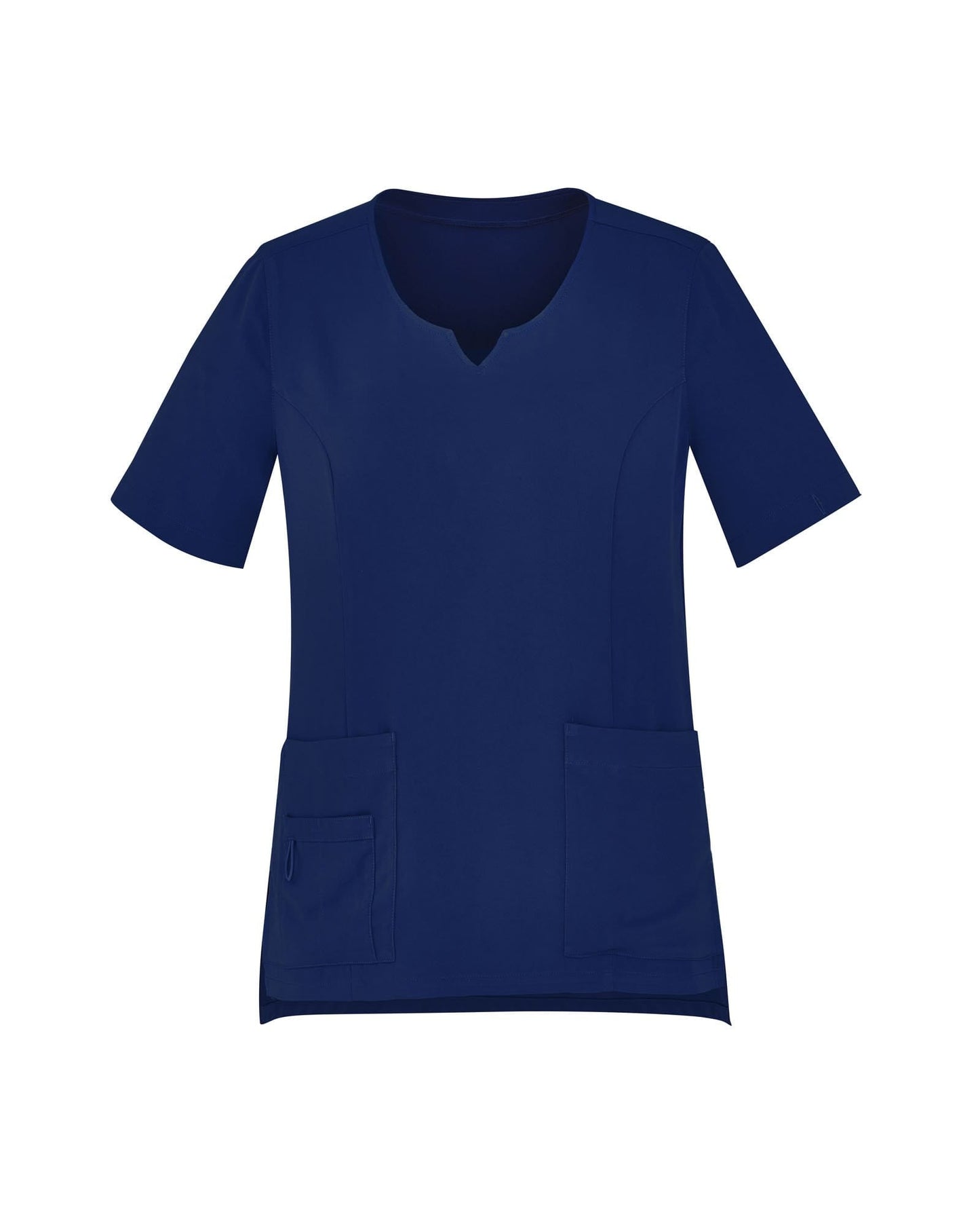 Biz Care Womens  Avery Tailored Fit Round Neck Scrub Top CST942LS Health & Beauty Biz Care   