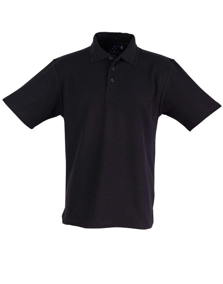 Winning Spirit Traditional Polo Kids PS11K Casual Wear Biz Collection Black 14K 