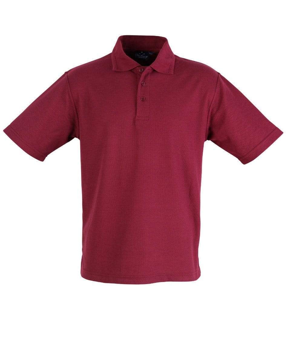 Winning Spirit Traditional Polo Kids PS11K Casual Wear Biz Collection Maroon 14K 