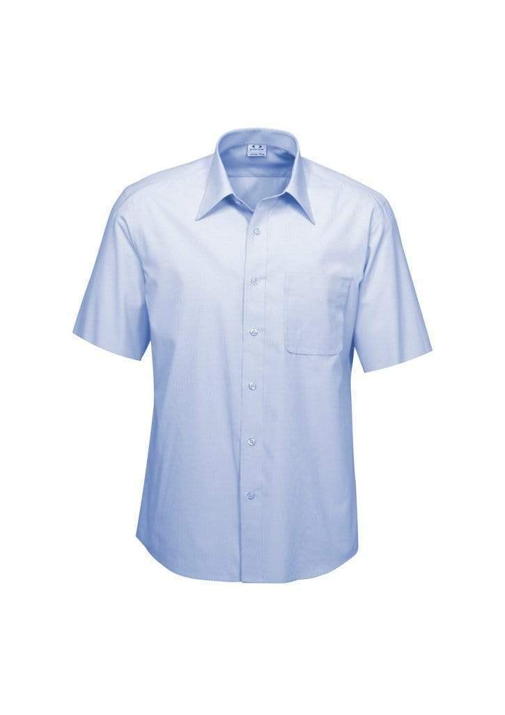 Biz Collection Corporate Wear Blue / S Biz Collection Men’s Ambassador Short Sleeve Shirt S251ms