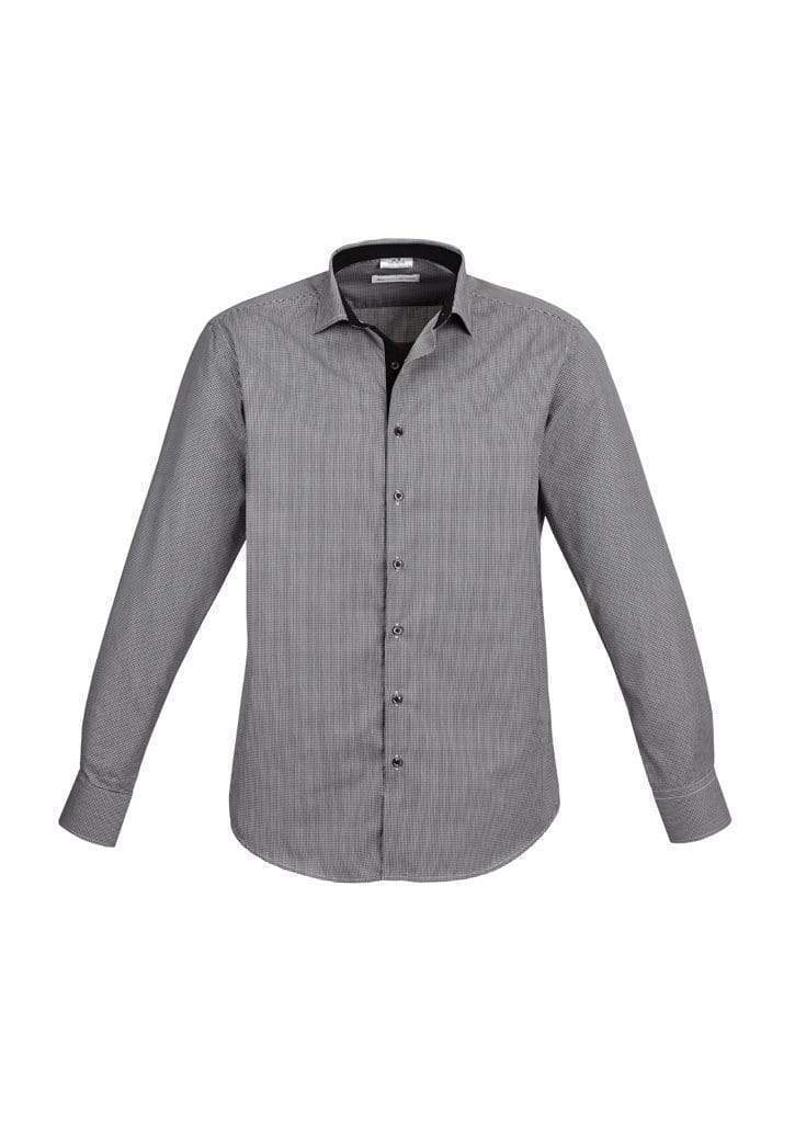 Biz Collection Corporate Wear Black / S Biz Collection Men’s Edge Long Sleeve Shirt S267ml
