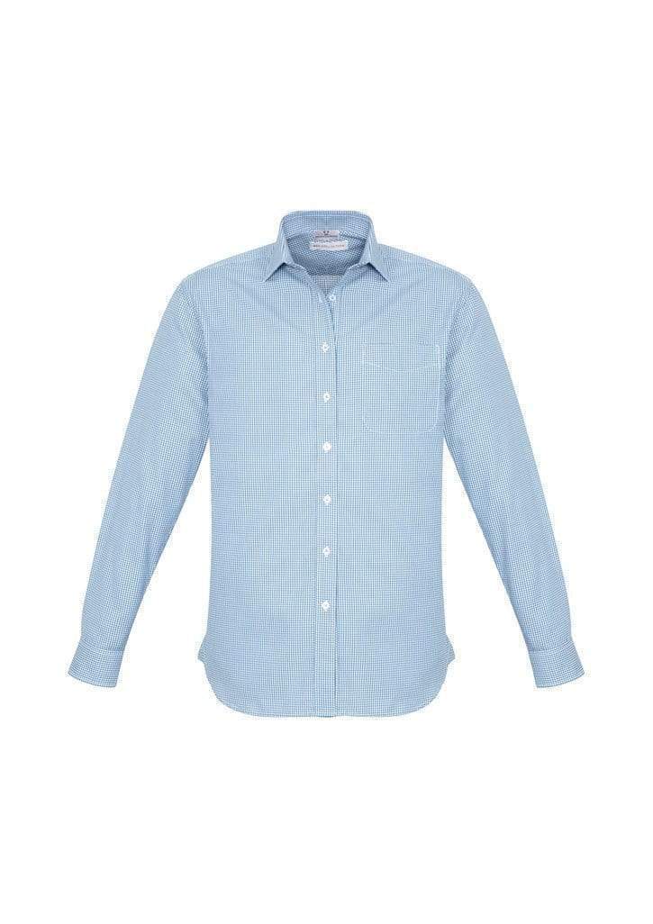 Biz Collection Corporate Wear Blue / S Biz Collection Men’s Ellison Long Sleeve Shirt S716ml