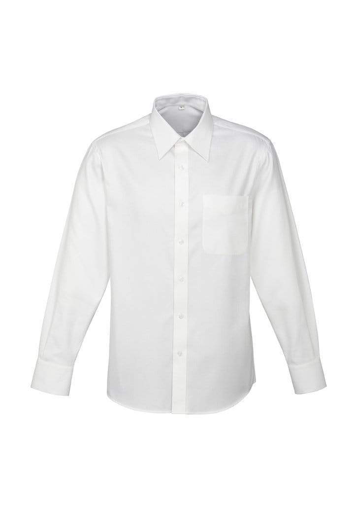 Biz Collection Corporate Wear White / S Biz Collection Men’s Luxe Long Sleeve Shirt S10210