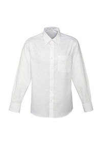 Biz Collection Corporate Wear White / S Biz Collection Men’s Luxe Long Sleeve Shirt S10210