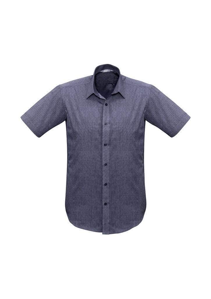 Biz Collection Corporate Wear Midnight Blue / XS Biz Collection Men’s Trend Short Sleeve Shirt S622ms