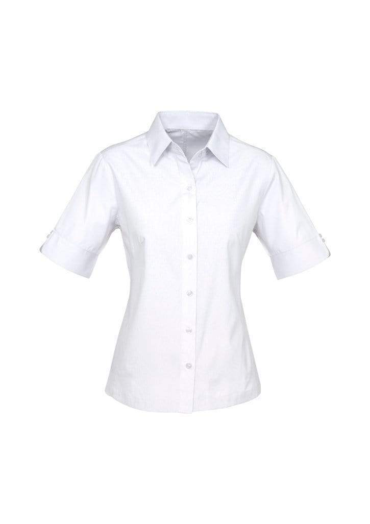 Biz Collection Corporate Wear White / 6 Biz Collection Women’s Ambassador Short Sleeve Shirt S29522
