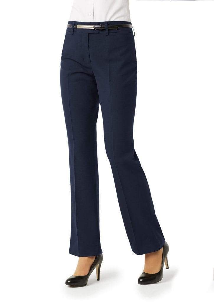 Biz Collection Corporate Wear Navy / 6 Biz Collection Women’s Classic Flat Front Pant Bs29320