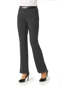 Biz Collection Corporate Wear Charcoal / 6 Biz Collection Women’s Classic Flat Front Pant Bs29320