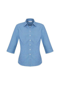 Biz Collection Corporate Wear French Blue / 6 Biz Collection Women’s Ellison 3/4 Sleeve Shirt S716lt