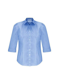 Biz Collection Corporate Wear Blue / 6 Biz Collection Women’s Euro 3/4 Sleeve Shirt S812LT