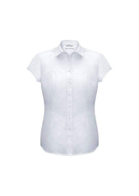 Biz Collection Corporate Wear White / 6 Biz Collection Women’s Euro Short Sleeve Shirt S812ls