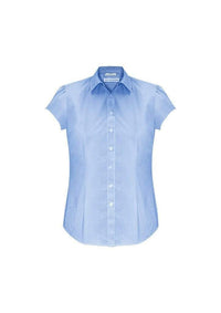 Biz Collection Corporate Wear Blue / 6 Biz Collection Women’s Euro Short Sleeve Shirt S812ls