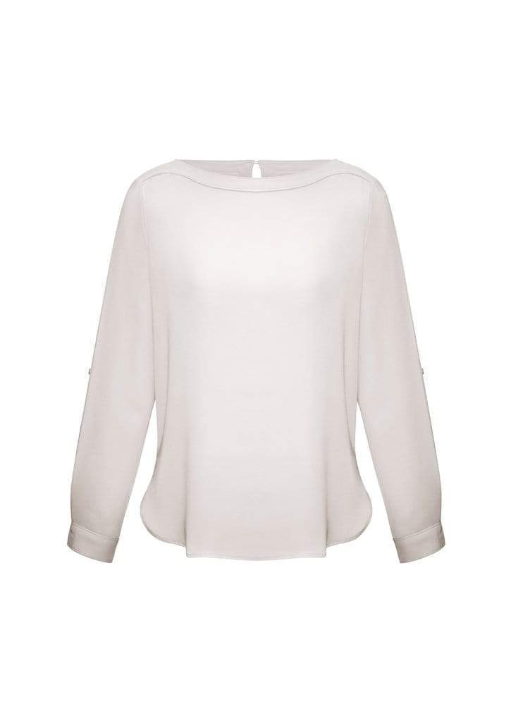 Biz Collection Corporate Wear Ivory / 6 Biz Collection Women’s Madison Boatneck Blouse S828ll