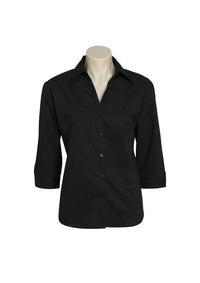 Biz Collection Corporate Wear Black / 6 Biz Collection Women’s Metro 3/4 Sleeve Shirt Lb7300