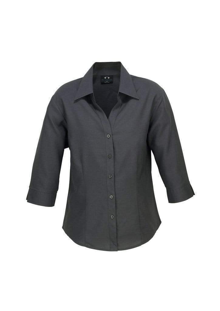 Biz Collection Corporate Wear Charcoal / 6 Biz Collection Women’s Plain Oasis 3/4 Sleeve Shirt Lb3600