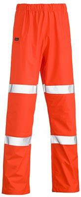 Bisley Workwear Taped Stretch Pu Rain Pant (Waterproof) BP6936T Work Wear Bisley Workwear NAVY (BPCT) S 
