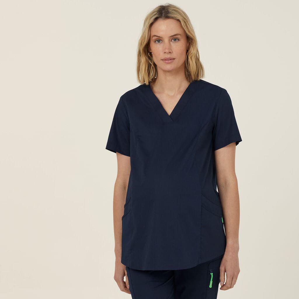 Next-gen Antibacterial Maternity Scrub Top CATULJ-MDN Clothing NNT MIDNIGHT 2XS 