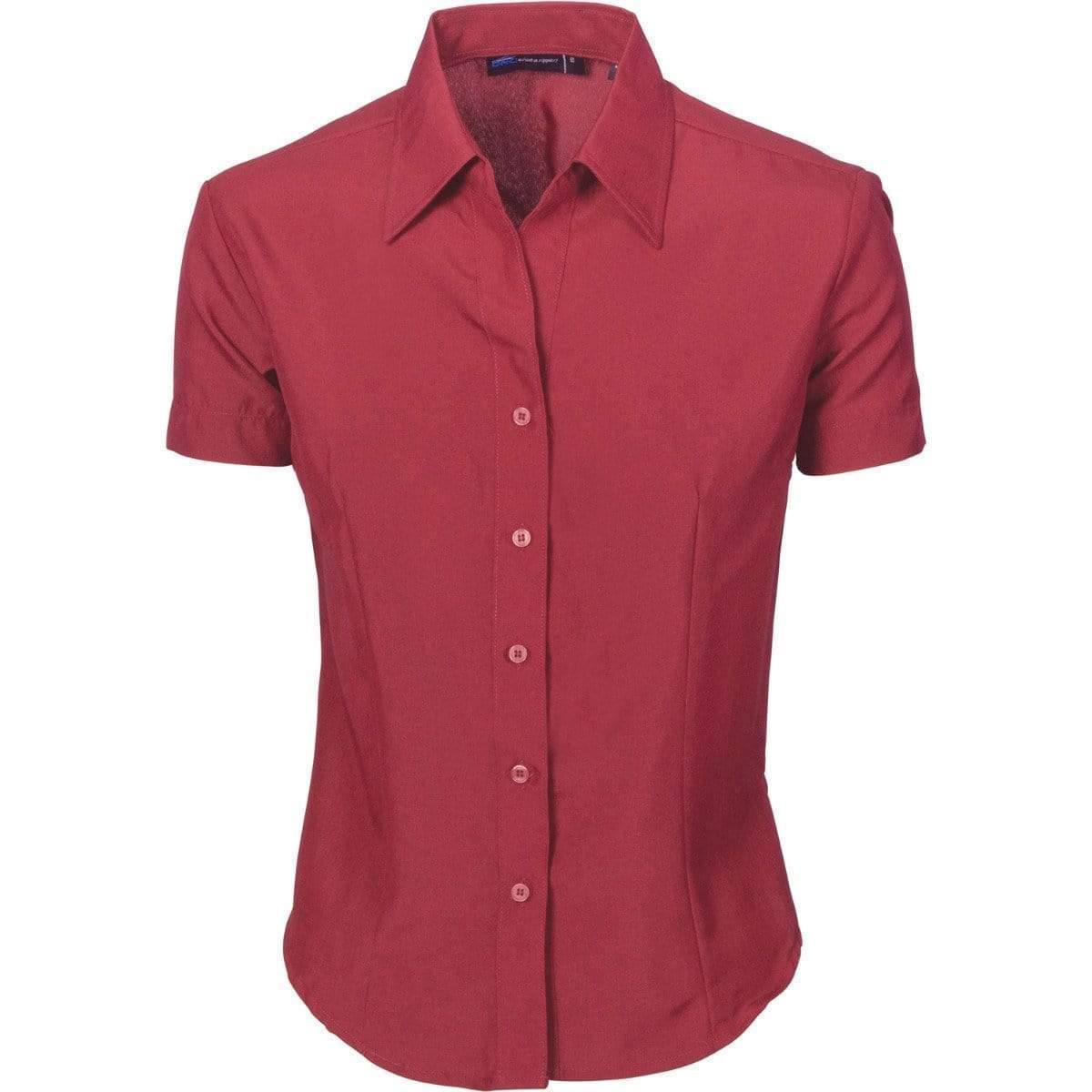 Dnc Workwear Ladies Cool-breathe Short Sleeve Shirt - 4237 Corporate Wear DNC Workwear Cherry 6 