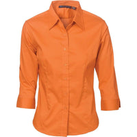 Dnc Workwear Ladies Premier Stretch Poplin 3/4 Sleeve Business Shirt - 4232 Corporate Wear DNC Workwear Rust 6 
