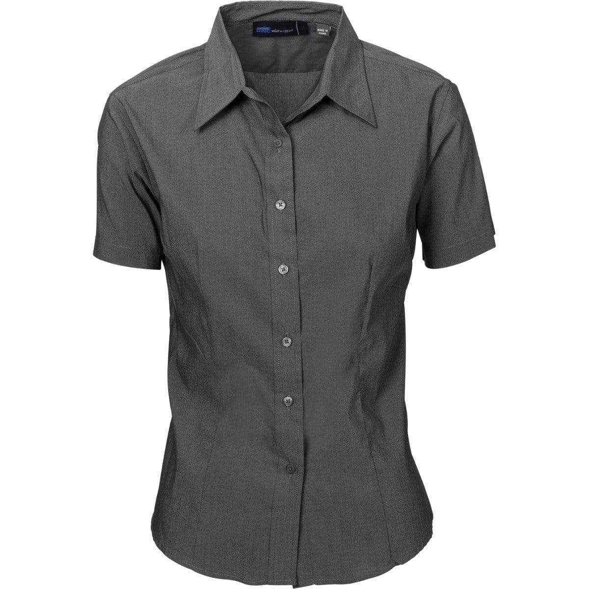 Dnc Workwear Ladies Premier Stretch Poplin Short Sleeve Business Shirt - 4231 Corporate Wear DNC Workwear Slate 6 