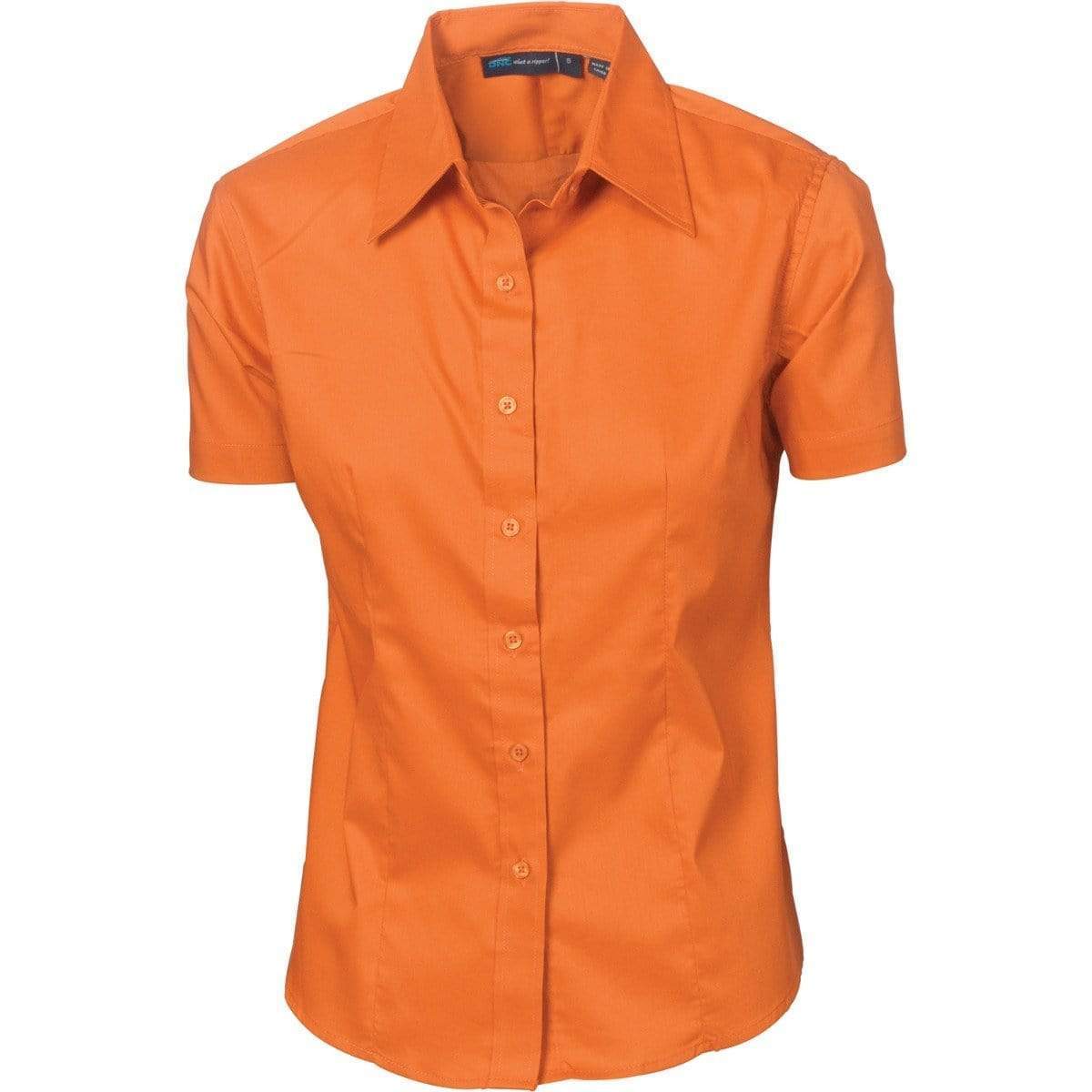 Dnc Workwear Ladies Premier Stretch Poplin Short Sleeve Business Shirt - 4231 Corporate Wear DNC Workwear Rust 6 