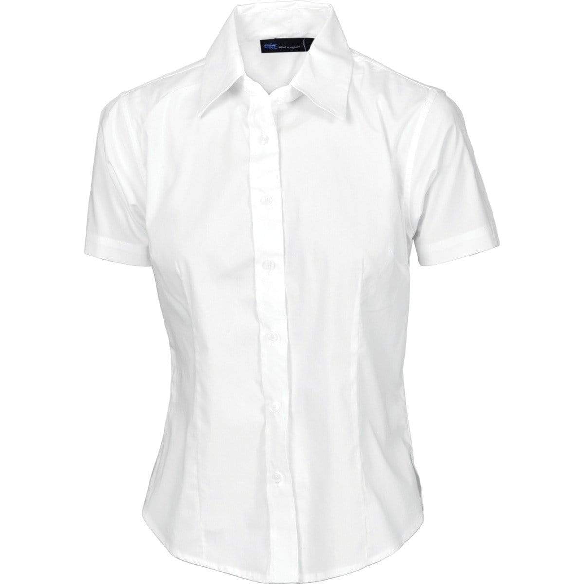 Dnc Workwear Ladies Premier Stretch Poplin Short Sleeve Business Shirt - 4231 Corporate Wear DNC Workwear White 6 